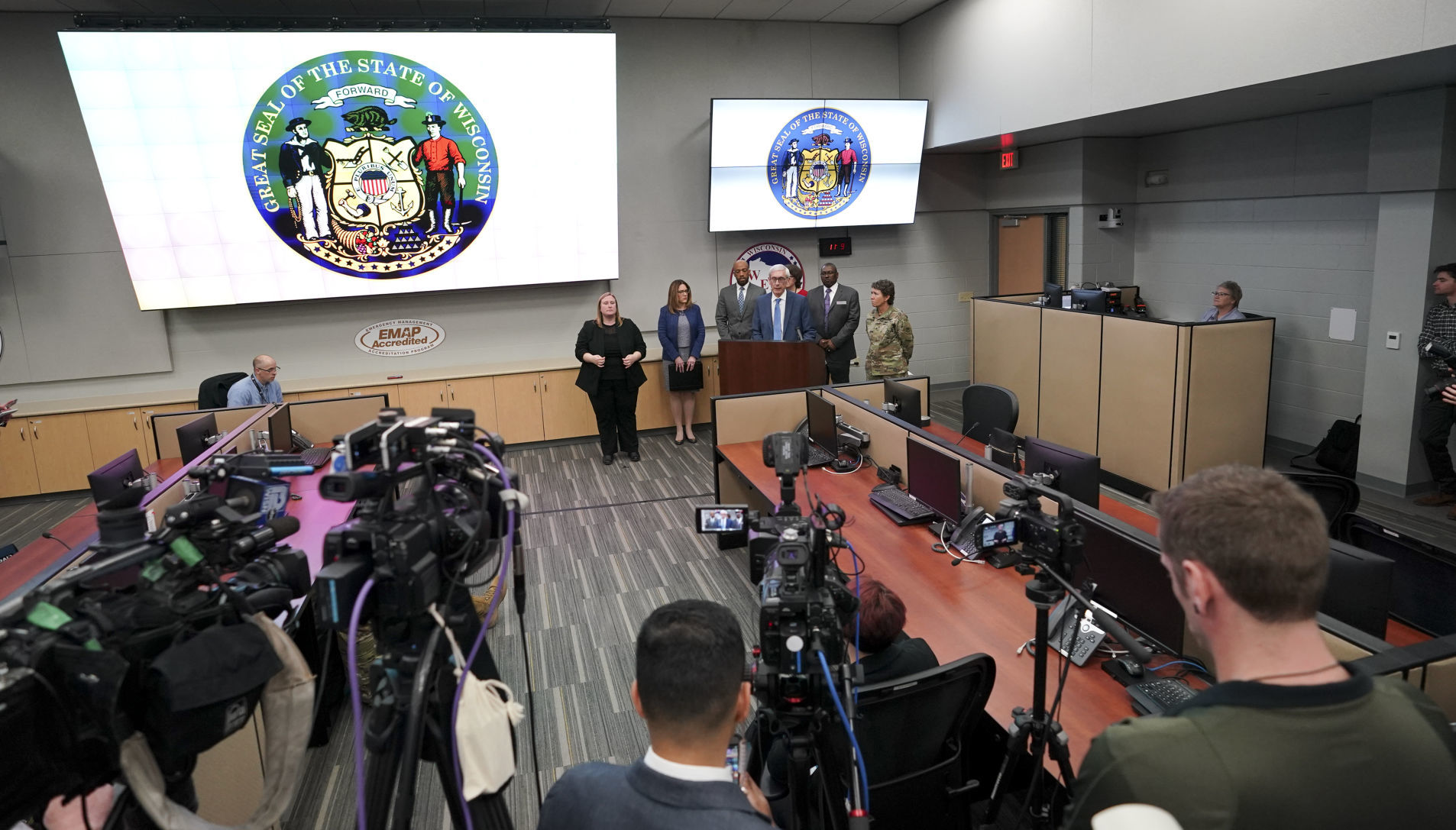 Evers news conference